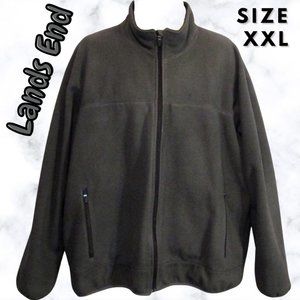 Lands End Grey Men's Zip Up Jacket Size XXL